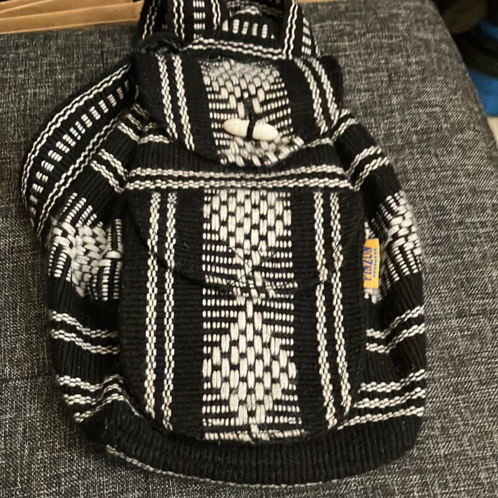 Woven Mini Backpack